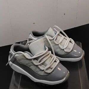 Nike Kids Gray and White Sneakers